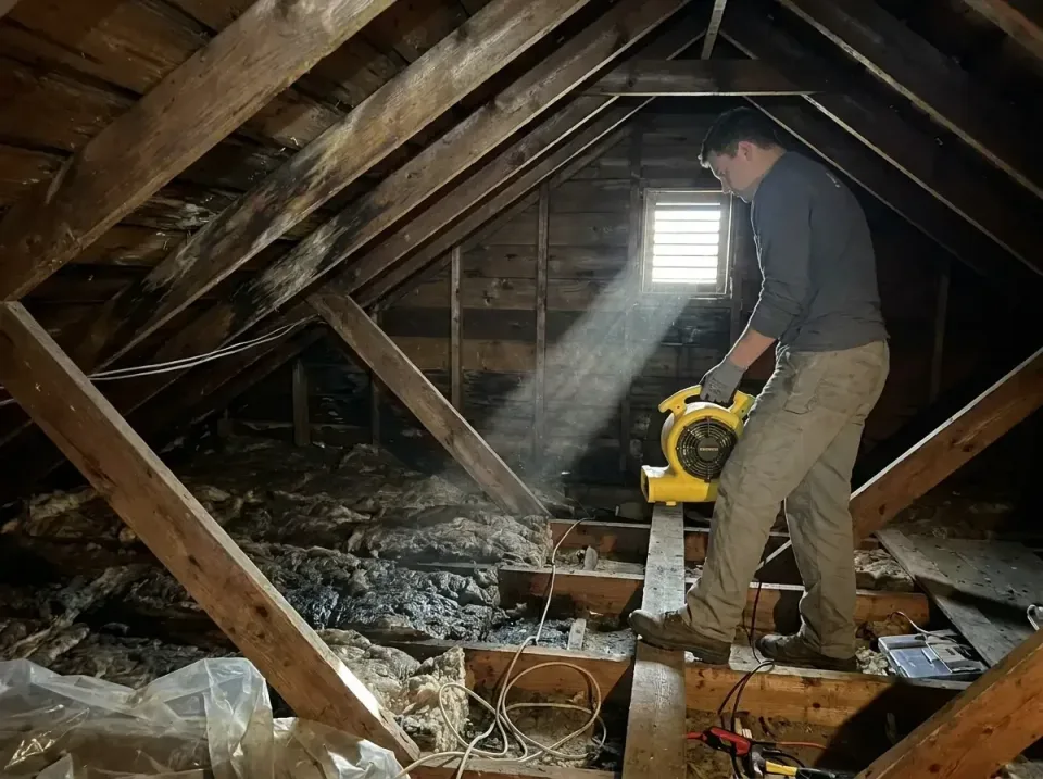 attic-water-damage-drying-proc-007 — frequently asked questions, Emergency Water Extraction & 24/7 Flood Response in Lake of…